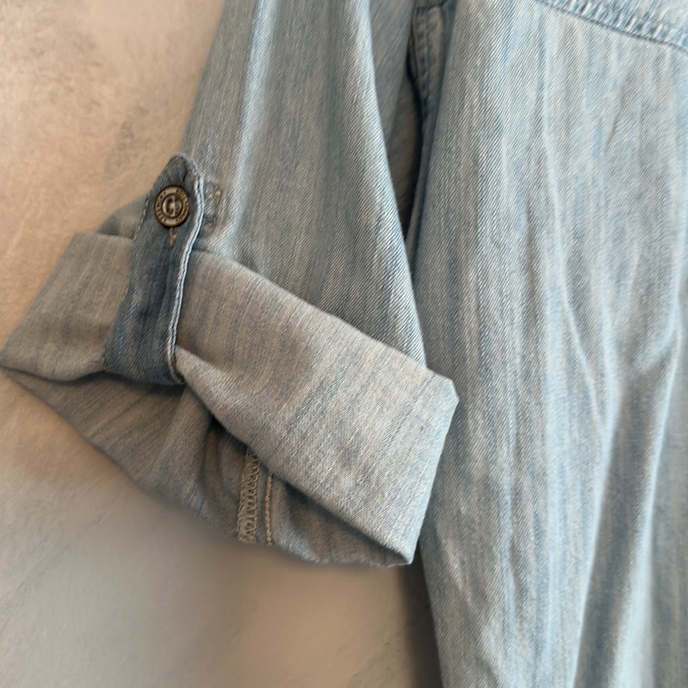 French Connection Denim Top Size 2 - image 3